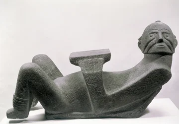 Chac mool, de Tzintzuntzan, Michoacana, siglo X-XIII